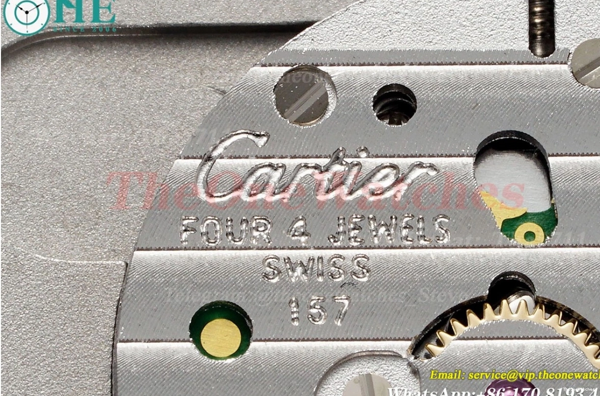 Dumont RG SA AF Quartz Santos Dial Dia Silver Red 0308